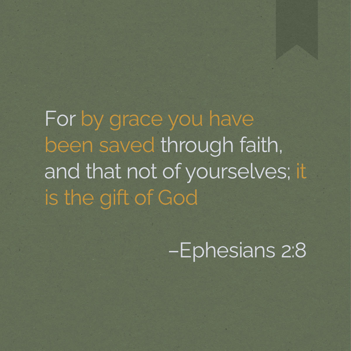 By grace