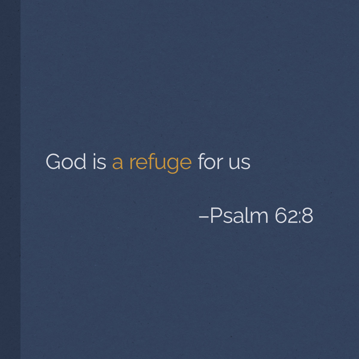 God is a refuge for us